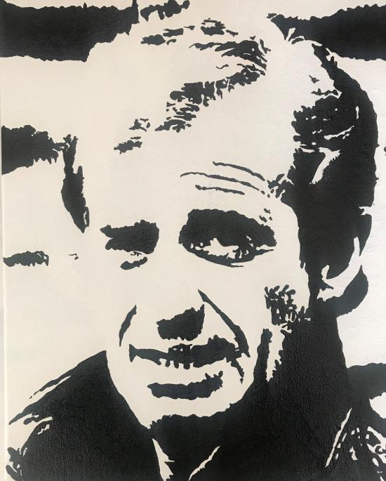 Jean Paul Belmondo à l'encre de chine